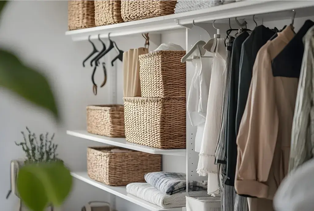 Home organizing services creating a clean and clutter free closet space