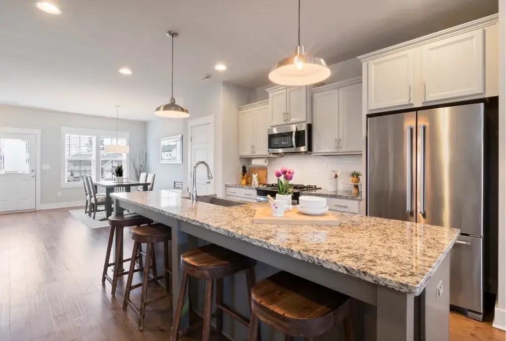 Post construction cleaning services preparing a newly renovated kitchen for use